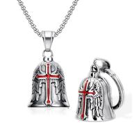 XOUDKE 2 Piezas Llavero Moto Campana Guardiana,Clochette Moto Guardiana Protection, Anillo Colgante, Motocicletas, Vehículos Eléctricos, Bicicletas, Coches, Amuleto de Protección y Buena Suerte