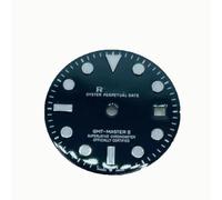 XOUVY Esferas de Reloj 29 mm GMT GMT El Marcador se Ajusta al Calibre 8215 Piezas de Reloj de reparación