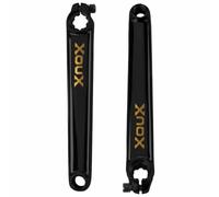 XOUX Grind BMX Crankset 175mm 3-Piece CR-Mo Cranks, 19mm, Black/Gold
