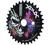 XOUX Raven 3/32" Alloy Chainring for One-Piece Crank - 34T Single Speed Sprocket for BMX, Cruiser & Old School Bike Builds -Black