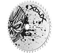 XOUX Raven 3/32" Alloy Chainring for One-Piece Crank - 52T Single Speed Sprocket for BMX, Cruiser & Old School Bike Builds -Silver