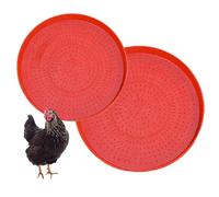 xowwyue Bandeja de alimentación para aves de corral, plato contenedor de alimentación para aves de corral, cuenco reutilizable para palomas, patos, codornices, pájaros, jardín, gallinero, granja