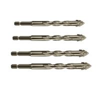 xowwyue Brocas de Perforación - Juego De Brocas Excéntricas De Cuatro Filos | Herramienta De Perforación De Alta Dureza Para Cerámica Cemento Ladrillo - Azulejo Ladrillo Metal Hormigón