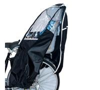 xowwyue Cubierta De Lluvia Para Asiento De Bicicleta Infantil, Funda Impermeable Y Resistente Al Viento Para Sillín Trasero, Protector Plegable Para Lluvia En Desplazamientos Y Actividades