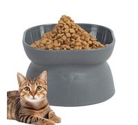 xowwyue Elevado para Gatitos,Plato De Alimentación para Perro con Textura De Mármol Y Diseño Adorable | Doble Cara,s Bebederos de Diseño para Jaula Hogar Tienda Mascotas