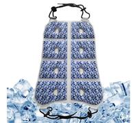 xowwyue Funda De Asiento Refrescante para Coche | Funda Delantera para Coche con Ventilación - Colchoneta Portátil con Bolsas De Hielo Reutilizables para Camping Viajes Hogar Y Senderismo