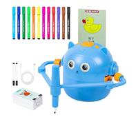 xowwyue Robot de Dibujo Infantil,100 Tarjetas Interactivas Juguetes Educativos Inteligentes - Máquina de Arte y Pintura Robotizada | para Niños de Preescolar, Kindergarten, Familia y