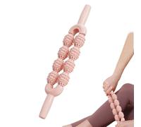 xowwyue Roller Stick - Rodillo de masaje muscular para atletas, masajeador de doble para cuello, espalda, brazos, pantorrillas, muslos, espinillas, calambres, calentamiento, ejercicio, yoga