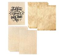 XOXVURI 30 Hojas Papel Pergamino Pergamino para Escribir Vintage De Doble Cara Adecuado para Impresoras De Inyección De Tinta Láser Y Fotocopiadoras También Escribible A Mano 210X285Mm