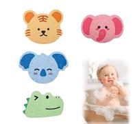 XOXVURI 4 Piezas Esponja Bebe Esponja Baño Bebe Esponja Ducha Niños Esponja De Konjac Para El Baño Del Bebé Esponjas Hidrófilas Para Bebés Linda Forma Del Bebé Herramientas De Baño Para Niños