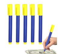 XOXVURI 5 Piezas Detector Billetes Falsos Rotulador Billetes Falsos Pluma De Prueba Billetes Falsos Bolígrafo Detector De Billetes Money Tester Bolígrafos Detectores De Dinero Falsificado