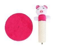 XOYIXOYI, árbol de Gatos, para Gatos, Poste de rasguños de sisal, Percha de Felpa extraíble, Torre de Escalada, Plataforma de Nivel múltiple, Estante montado en la Pared, Fibra, (Cerdo Blanco)