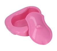 XOYIXOYI Bandeja de Cama para Ancianos y Pacientes, Resistente, con Tapa, diseño ergonómico con Muesca, para Uso doméstico y hospitalario, portátil y Duradera (Rosa)
