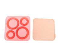 XOYIXOYI Bandeja para cubitos de hielo de cilindro hueco, bandejas de silicona de gran capacidad de fácil liberación con tapas para taza de 20oz, 30oz y 40oz, 4 Uds. (Rosa)