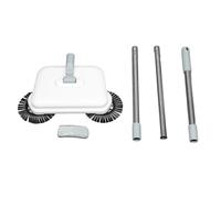 XoYixoYi Barredora manual 2 en 1, uso en seco y húmedo, rotación de 360 grados, silenciosa, manual, para suelos de baldosas de madera