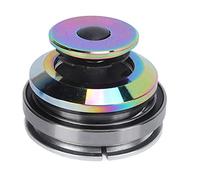 XOYIXOYI Casco de aleación de aluminio, T6 tratado térmicamente, mecanizado CNC, ligero y duradero, rotación de 360 °, estructura de doble rodamiento, para bicicleta de carretera, bicicleta de