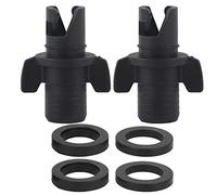 XOYIXOYI Conector de válvula de Aire para Kayak, Adaptador de válvula de Barco Negro, Accesorio de Tabla de Surf para inflar