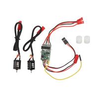 XOYIXOYI ESC cepillado, resistencia de alta corriente, módulo condensador, antiinterferencia, para modelos RC, control de doble motor, disipación de calor eficiente