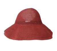 XOYIXOYI Gorro de verano con protección UV para mujer, algodón transpirable, correa ajustable para la barbilla, para actividades al aire libre como acampar, senderismo, pesca, (Rojo ladrillo)