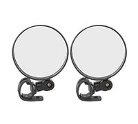 XOYIXOYI Mirror de vista trasera de 2 piezas - Vista trasera de bicicleta - Mirror de visión redonda de scooter de gran angular ajustable de 8 cm universal para silla de ruedas