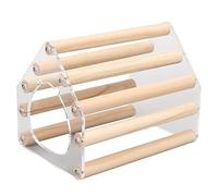 XOYIXOYI para Jaula de hámster, cabaña de casa de Madera de Madera de Mascota, recinto de hábitat de Animales pequeños para Oso de Seda Dorada (S)