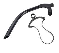 XOYIXOYI para Tubo de respiración de Snorkel, Conector de Tubo Antideslizante, Boquilla de Silicona de Grado alimenticio, PVC ecológico, válvula antientrada, cómoda Correa de (Negra)