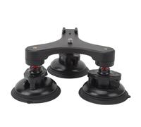 XOYIXOYI Soporte para cámara con Ventosa para Coche, Bola de 360°, Rosca de 1/4 Pulgadas, Soporte de succión para cámara de Triple Copa para cámaras de acción, teléfonos Inteligentes