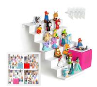 Xozoyo Estante de escalera de 45-50 piezas para figuras Tonie, para IKEA KALLAX y otros espacios de rejilla, estante magnético de estilo industrial para niños (1, XZYJT-Y)