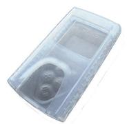 XP - Carcasa de silicona con mando a distancia, transparente, lisa, suave, moderna, compatible con mando a distancia XP DEUS y ORX, protege durante actividades con detección de metales