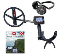 XP Metal Detectors ICONX - Potente, Simple, Versátil, Detector Inalámbrico Multifrecuencia, Impermeable, Auriculares WSAST, Plato FMF 28 cm, Ultra Ligero, Compatible Deus II (ICONX-28FMFRCWSAST)