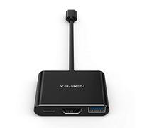 xp pen ACW01 USB C Hub Adaptador USB C a USB 3.3 HDMI 4K PD Ideal para conexión de Tableta gráfica/Monitor/TV/Smartphone