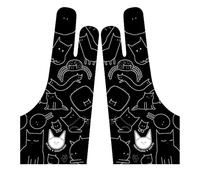XP-PEN Guantes de Dibujo Antiincrustantes 2Pcs, Tamaño Libre para Mano Derecha o Izquierda, Guantes de Dos Dedos para Dibujo Gráfico, Tableta, Bloc y Creación