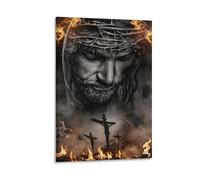 XPASHIQWC Jesús Cristo Cuadro En Lienzo Cuadros Decoracion Cruces Pinturas Murales Cuadros Modernos Impresiones Lienzo Para Sala De Estar Decoración Dormitorio 16x24inch(40x60cm)