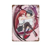 XPAUORNG Pretty Grim Reaper Gives Me The Ghost of H - Póster de anime para decoración de pared, póster de metal moderno, decoración de bar, 40 x 30 cm
