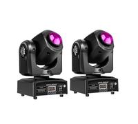 XPC Luz de cabeza móvil 7LEDx12W DMX-512 luz de escenario Mini Moving Head Light 4 en 1 4 Color RGBW con 5 modos de control para fiesta DJ Disco Beam iluminación