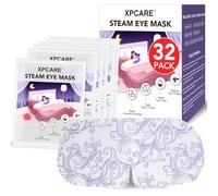 XPCARE 32 Pack Steam Eye Masks for Dry Eyes, SPA Warm Sleep Eye Mask, Disposable Heated Eye Mask for Dark Circles, Puffy Eyes, Relief Stress Eye Fatigue