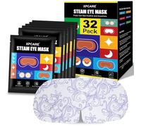 XPCARE 32 Pack Steam Eye Masks for Dry Eyes, SPA Warm Sleep Eye Mask, Disposable Heated Eye Mask for Dark Circles, Puffy Eyes, Relief Stress Eye Fatigue