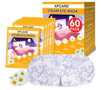 XPCARE Paquete de 60 máscaras de ojos de vapor para ojos secos, máscara de ojos caliente de vapor autocalentada, máscara de ojos desechable con calefacción para ojeras, ojos hinchados, alivia la