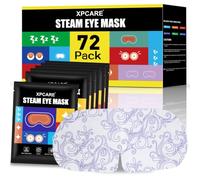 XPCARE Paquete de 72 máscaras de ojos de vapor para ojos secos, máscara de ojos caliente de vapor autocalentada, máscara de ojos desechable con calefacción para ojeras, ojos hinchados, alivia el
