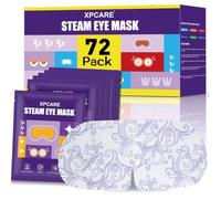 XPCARE Paquete de 72 máscaras de ojos de vapor para ojos secos, máscara de ojos caliente de vapor autocalentada, máscara de ojos desechable con calefacción para ojeras, ojos hinchados, alivia la