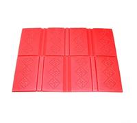 XPE - Cojín plegable de espuma para asiento al aire libre sentado en bancos de nieve o suelos, compacto y fácil de almacenar cuando está plegado (rojo)