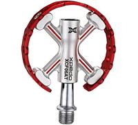 Xpedo Unisex - Adultos Traverse 6 Pedales de Bicicleta Rojos 9/16"