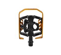 Xpedo Unisex - Pedal Clipless Milo para Adultos, Negro/Naranja, 9/16"