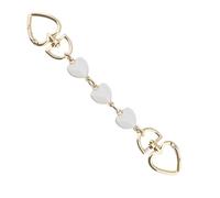 XPEX 1 Pieza 17CM cadena de extensión del bolso,cadena para el bolso,cadena para el bolso,cadena para el bolso,cadenas de hombro para bolso Artesanía(Blanco)