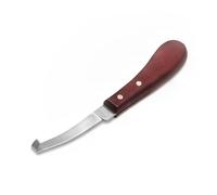 XPEX 1 Pieza de Cuchillo de Pezuña para Acero Inoxidable con Mango,Cuchillo de Hoja Estrecha para la Derecha,Herramientas para Recortar Pezuñas,Apto para Ganado Vacuno, Ovejas y Caballos