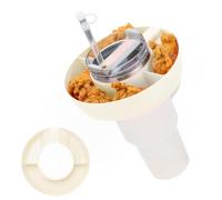 XPEX 1 Pieza Plato Snack para Stanley Cup dividido plato de fruta,plato compartimento,plato snack con tapa