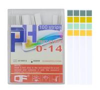 XPEX 100 hojas Kit de tiras de prueba de pH 100pcs, tiras ph piscina，tiras reactivas orina，aplicación universal (pH 0-14), prueba de para saliva, jabón, orina, líquidos, agua, laboratorio