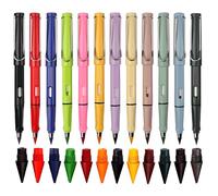 XPEX 12 Lápices De Colores Eternos Con Goma De Borrar Con 12 Cabezales Intercambiables Sin Tinta,Juego De Lápices Mágicos Duraderos,Juego De Lápices Mágicos Infinity Magic Pencil Para Escribir,
