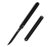 XPEX 2 En 1 Cuchillo Multiusos Plegable Para Setas, Acero Inoxidable, Micológico, Con Rompe Cristales - Incluye Cuchillo de Mano (Negro)