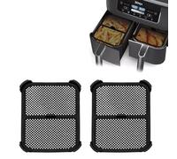 XPEX 2 protectores contra salpicaduras para freidora de aire Ninja, protector contra salpicaduras de silicona para accesorio Ninja, compatible con Ninja Foodi Max Dual Zone AF400EU AF451 DZ401